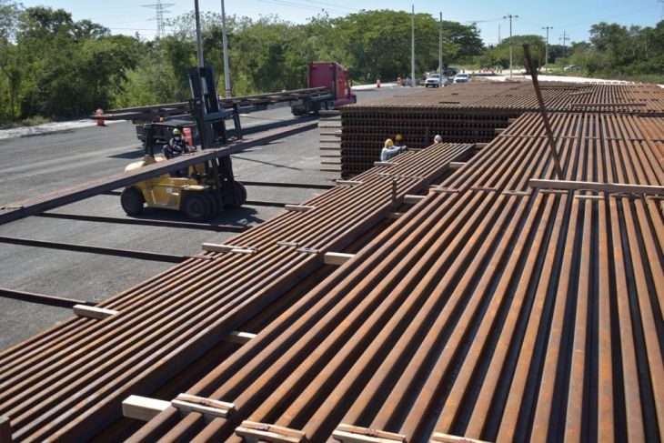 Acumula QRoo más de 12 mil toneladas de material para Tren Maya